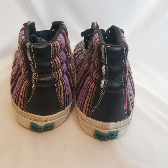 Vans Old Skool Sk8 Hi Guate Stripe Multicolor Mens 7 High Top Lace Up main image 4